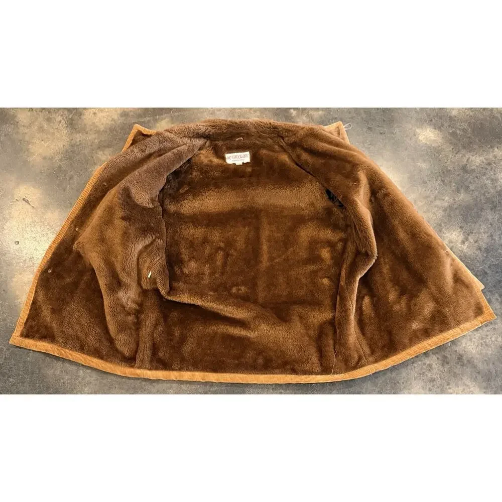 Vintage 70s McGregor Men's Fleece Lined Corduroy Heavy Jacket Coat Size 44 Long